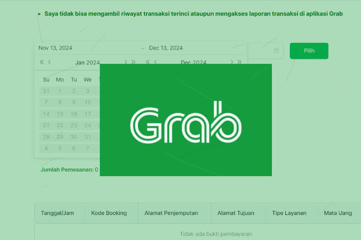 Cara Cek Pengeluaran Grab Setahun