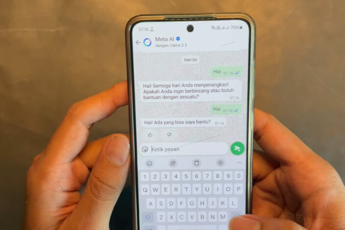 Cara Memunculkan Meta AI di WhatsApp